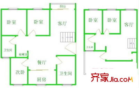 碧波花園三區(qū) 4室 戶型圖