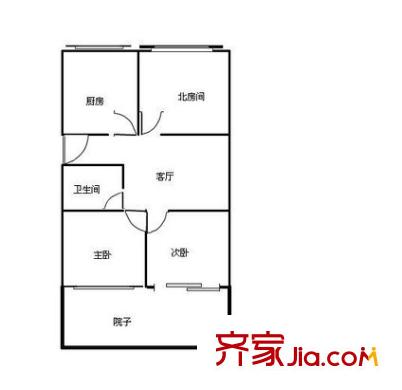 宋仙洲巷戶型圖戶型圖 3室1廳1衛(wèi)1廚