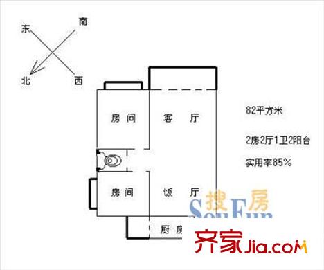  西郊花園 戶型圖