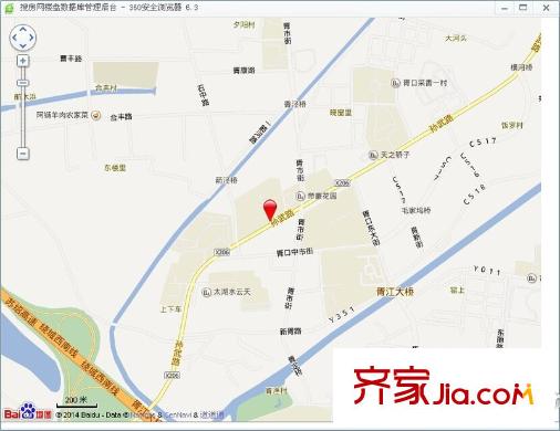 西郊花園交通圖