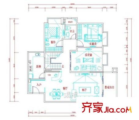 紫薇花園戶型圖3室2廳1衛(wèi) 3室2廳1衛(wèi)1廚