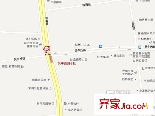 吳中西路小區(qū)交通圖