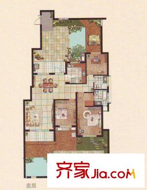 中惠晨曦馨苑三期戶型圖12、13#電梯洋房F-1戶型 3室2廳2衛(wèi)1廚