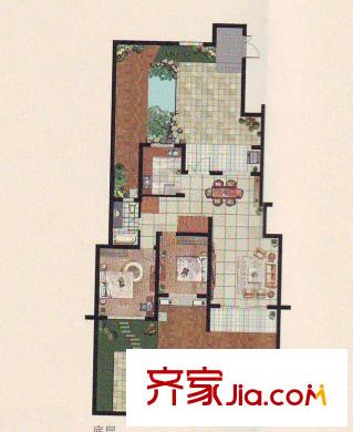 中惠晨曦馨苑三期戶型圖12、13#電梯洋房G-1戶型 2室2廳1衛(wèi)1廚