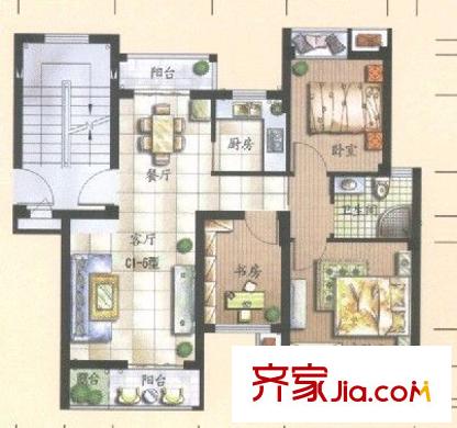 吳中名邸戶型圖戶型圖 2室2廳1衛(wèi)1廚