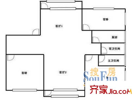 吳中名邸 戶型圖