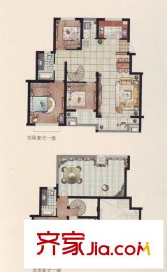 中惠晨曦馨苑三期戶型圖12、13#電梯洋房G-3戶型 4室2廳2衛(wèi)1廚