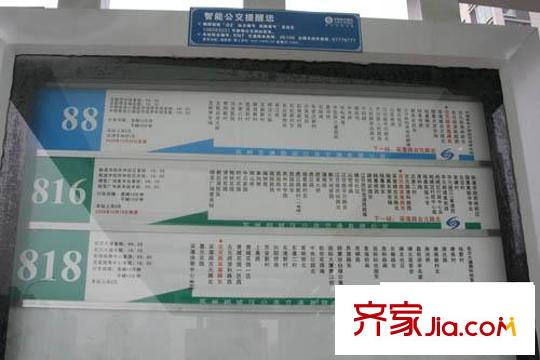 中惠晨曦馨苑二期交通圖公交站臺