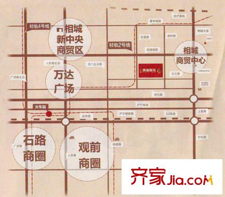 中惠晨曦馨苑二期交通圖 