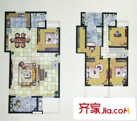 中惠晨曦馨苑二期戶型圖6號樓G戶型 4室2廳3衛(wèi)1廚