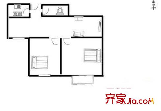機(jī)械新村戶型圖戶型圖 2室1廳1衛(wèi)1廚