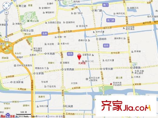 先奇園交通圖