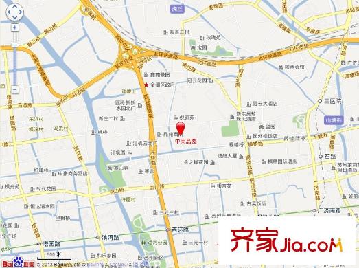 中天品園交通圖