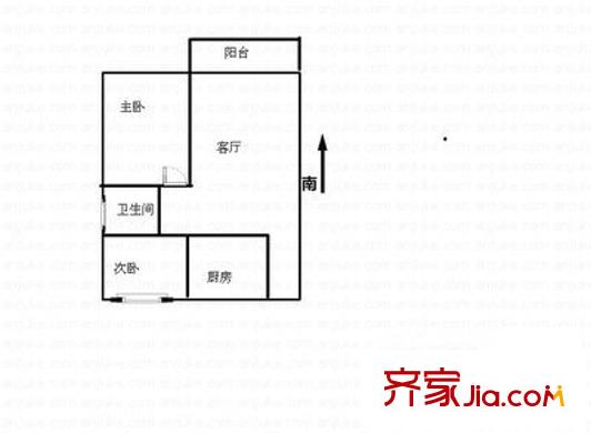 機(jī)械新村戶型圖戶型圖 2室1廳1衛(wèi)1廚