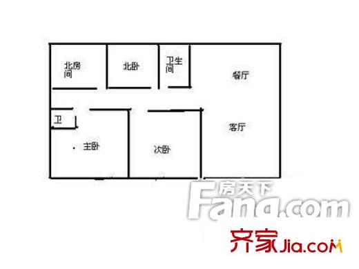 新天地家園戶型圖戶型圖 4室2廳2衛(wèi)1廚