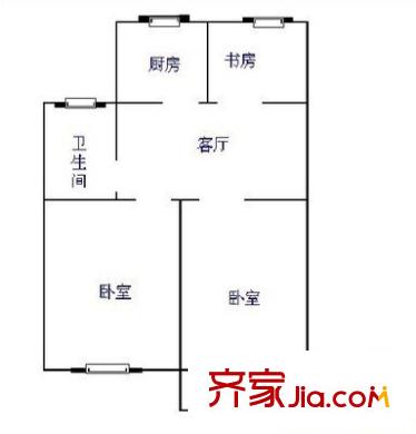 金益新村戶型圖戶型圖 3室1廳1衛(wèi)1廚