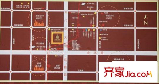 華美福邸交通圖