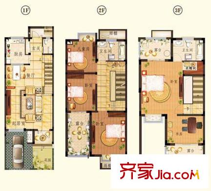 華美福邸戶型圖戶型圖 5室2廳3衛(wèi)1廚