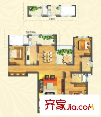 中海國(guó)際社區(qū)五區(qū) 戶型圖