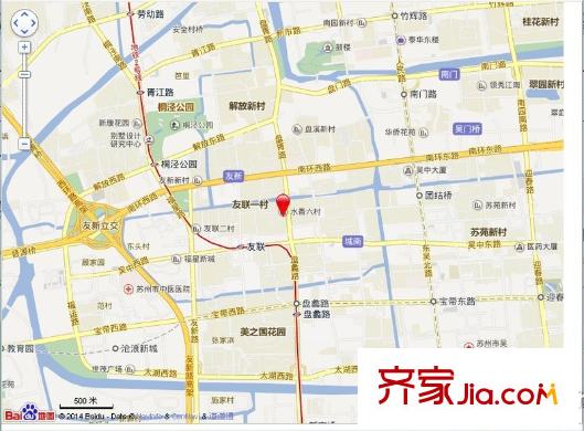 水香六村交通圖