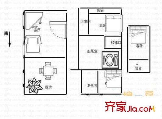 胥香園戶型圖