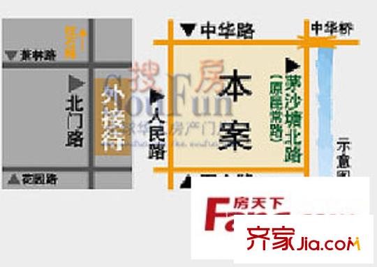 天成麗景別墅交通圖