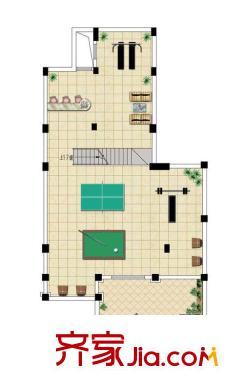 銀河灣花園別墅C戶型東邊套地下 4室2廳4衛(wèi)1廚