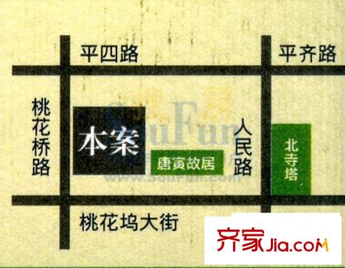桃塢小筑交通圖