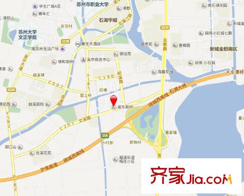 溪東新村一區(qū)交通圖