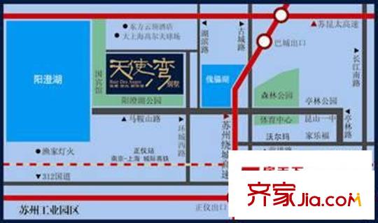 天使灣交通圖