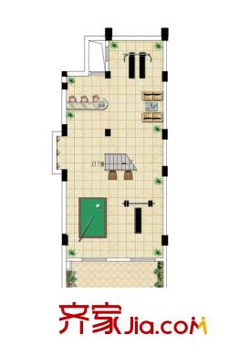 銀河灣花園別墅D戶型地下 4室2廳4衛(wèi)1廚