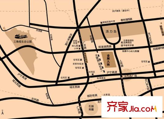 金輝九緯交通圖交通示意圖