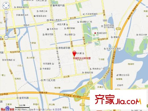 榮盛陽(yáng)光名邸別墅交通圖