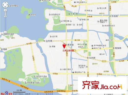 名湖花園別墅交通圖