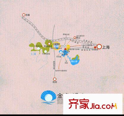 金澄明珠交通圖