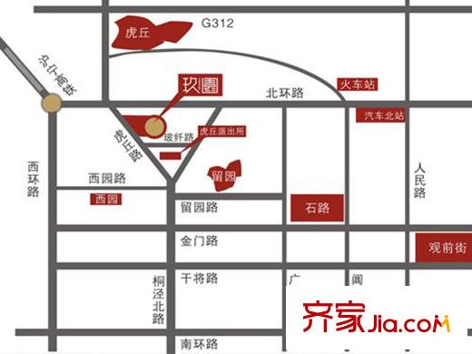 玖園交通圖