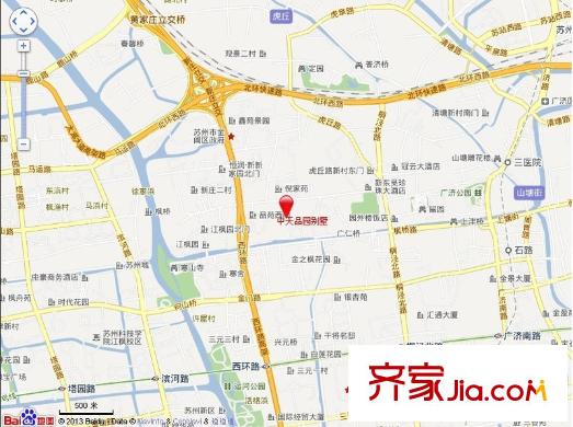 中天品園別墅交通圖