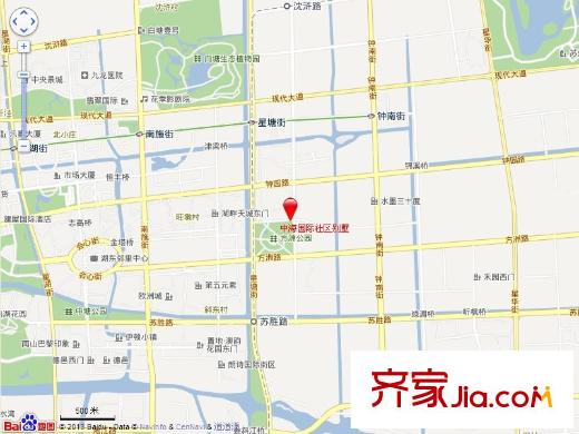 中海國際社區(qū)一區(qū)別墅交通圖