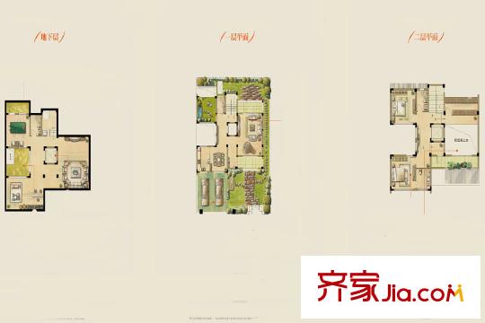 華潤平門府戶型圖A戶型325平方米 4室4廳2衛(wèi)1廚