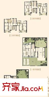 錦澤苑E1戶型 5室4廳4衛(wèi)1廚
