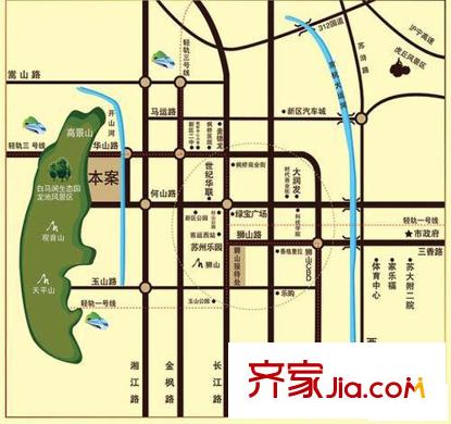 新創(chuàng)大河山二期交通圖