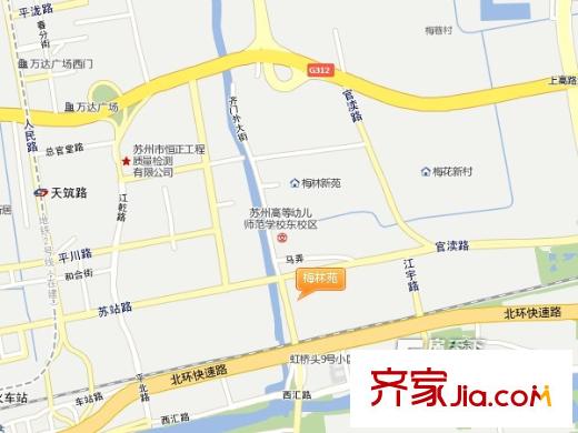 梅林苑交通圖