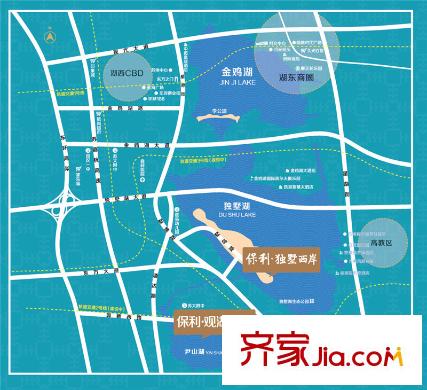 保利悅平方米區(qū)位圖