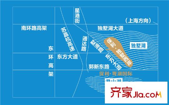 保利悅平方米區(qū)位圖