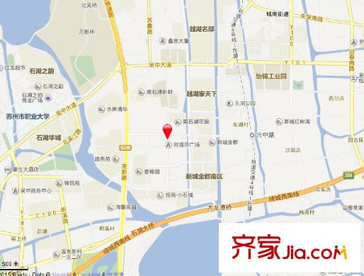 歐蓓莎中華美食城公寓交通圖
