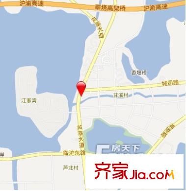詠信水城名邸交通圖