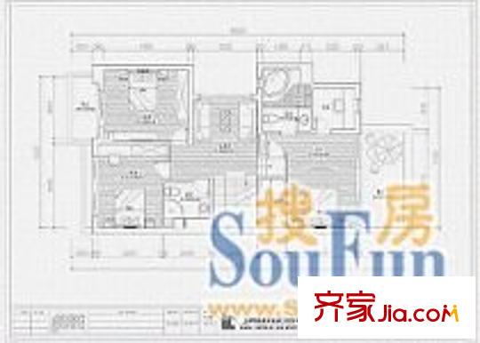 秦都大廈 2室 戶型圖