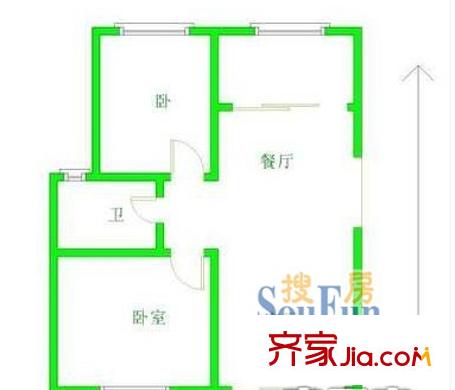 蘇蠡花苑戶型圖蘇蠡花園 戶型圖 2室2廳1衛(wèi)1廚