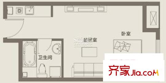 石路中心廣場(chǎng)戶(hù)型圖戶(hù)型圖 1室1廳1衛(wèi)1廚