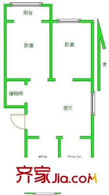 康居新江南  戶型圖 3室2廳2衛(wèi)